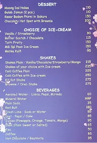 Hotel Jageer Palace menu 4