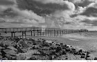 "Pier in Black and White"