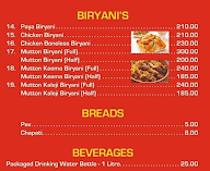 Rakesh Paya House menu 2