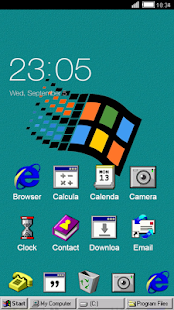 play Windroid Theme for windows 95 PC Computer Launcher on pc & mac