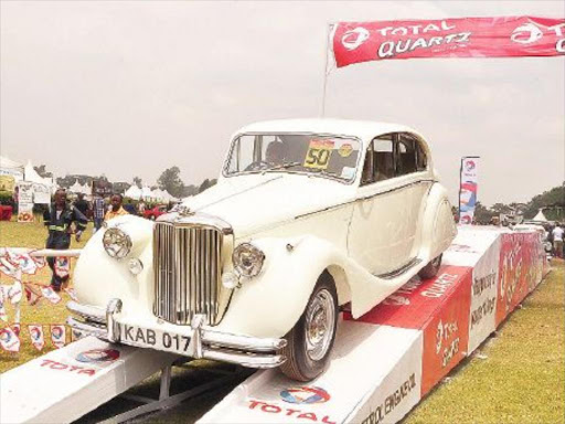 2016 CBA Africa Concour d’Elegance Steve Parkinson in his 1950 Jaguar Mark V saloon. /COURTESY