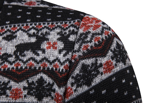 Title 10, Elk Fashion Dynamic Color Block Mens Sweater, ...