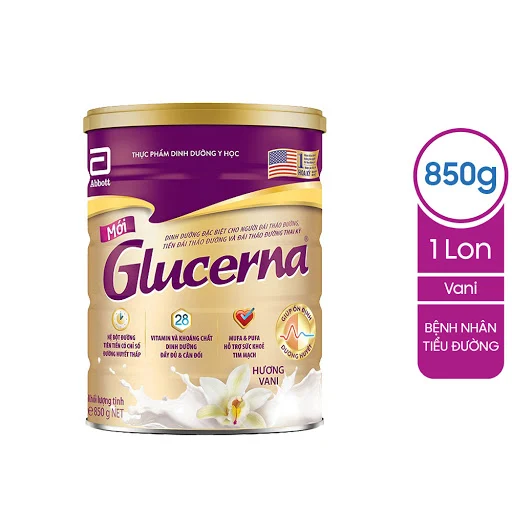 Sữa bột Abbott Glucerna hương vani 850g