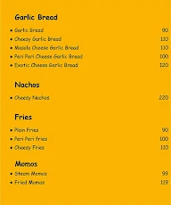 Caffeine & Calories menu 3