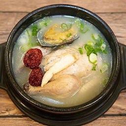 전복삼계탕 (Abalone Chicken Soup)