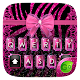 Download Pink-Black Bowknot GO Keyborad Theme For PC Windows and Mac 4.5