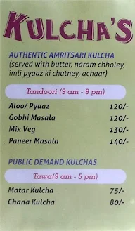 Kulcha Lal Parantha Das menu 7