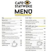 Sugarama @ Cafe StayWoke menu 1