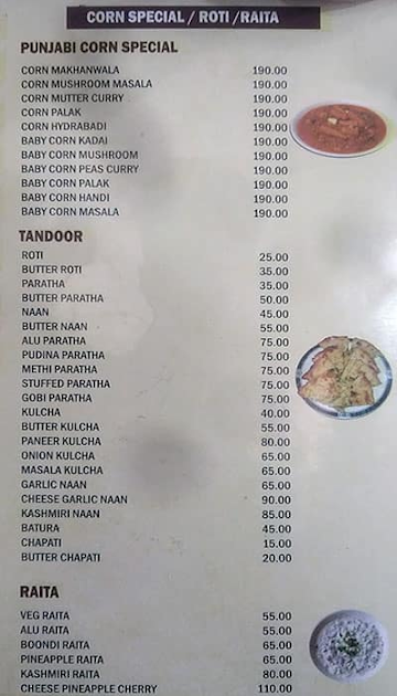 Sanjeevan Veg Restaurant menu 