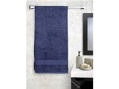 Patanjali Towel-Cotton-Navy Blue - 150cmX70cm size