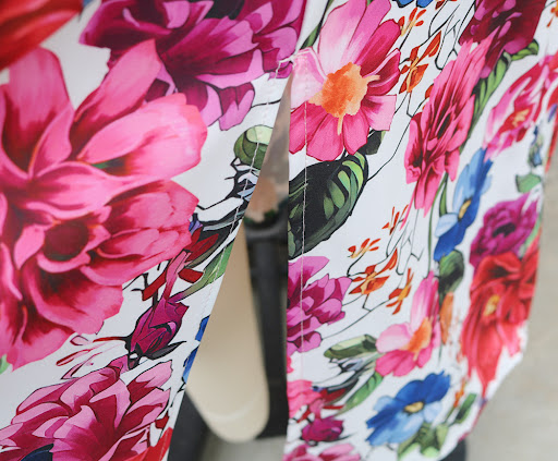 Title 5, Fashion Printed V-neck Button Loose Long Dress