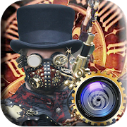 Steampunk Photo Editor Steam Punk Gas Mask & Gears  Icon