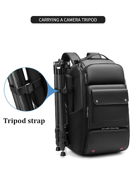 Men travel Professional SLR camera backpack With tripod b... - 2