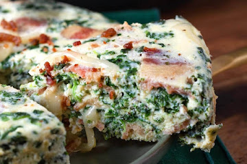 Instant Pot Spinach Bacon Crustless Quiche