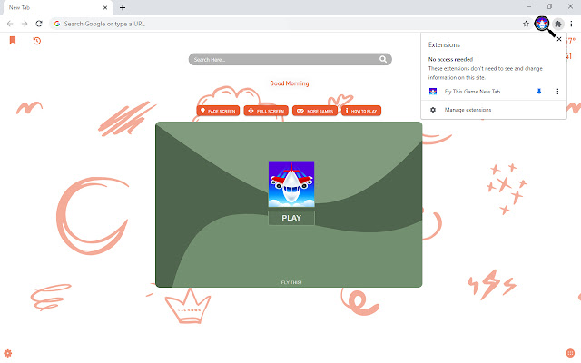 Fly This Online Game New Tab