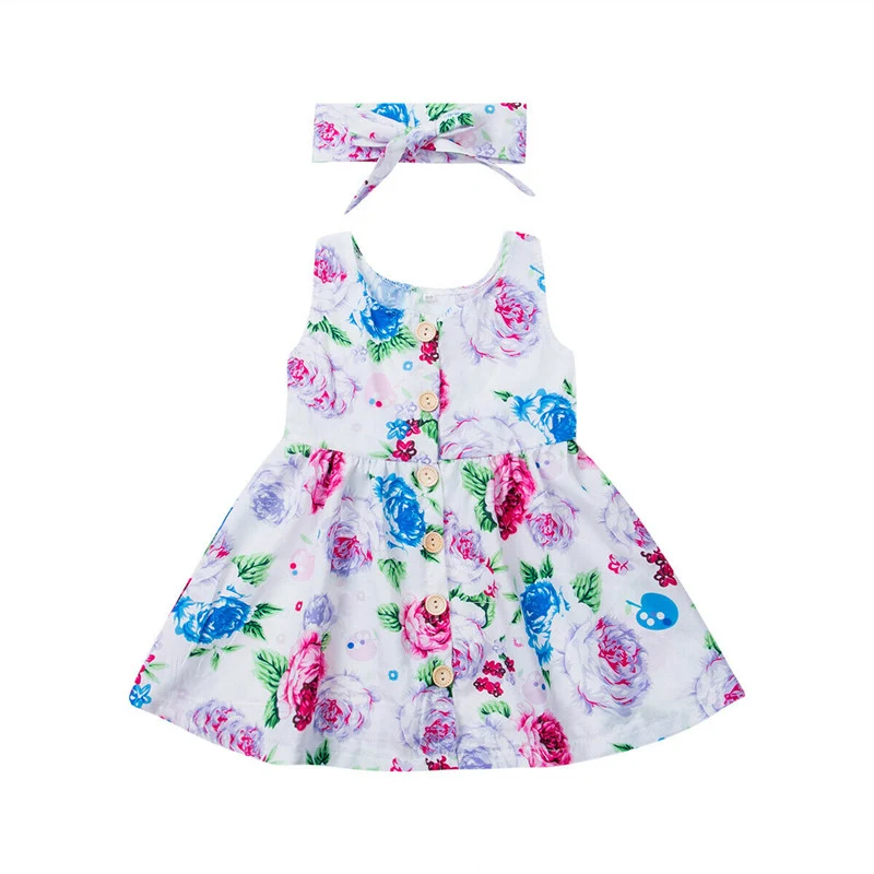 Title 1, Irl bloemenprint rugvrije party prinsessenjurk ...