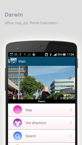 Darwin Map offline