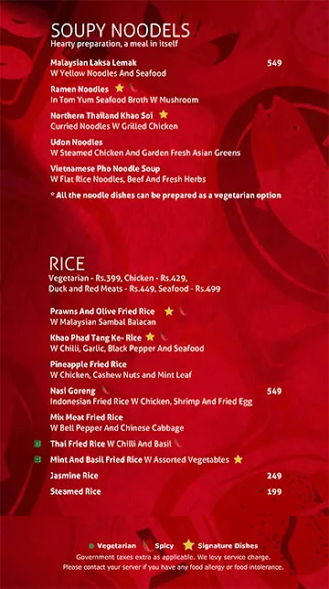 Republic Of Noodles - Lemon Tree Premier menu 