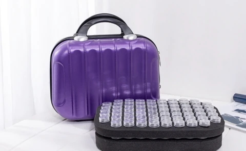 Title 3, Rhinestone storage case for organized crafting....