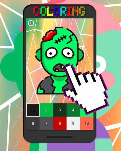 Zombie Color By Number-Pixel Art Coloring Games