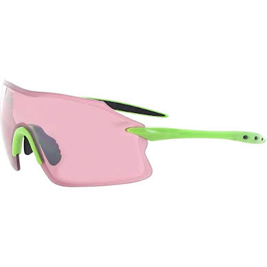 Optic Nerve Fixie PRO Sunglasses: Shiny Green with Rose Silver Flash Lens