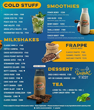 Sandburg Shakes menu 1