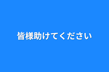 皆様助けてください