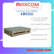 Switch Aptek Sf1082Fp 8 Port Poe & 2 Uplink Fe - Hàng Chính Hãng