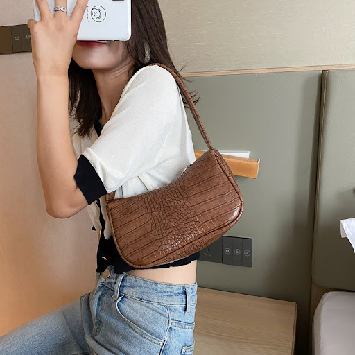 Title 4, Fashion All-match Shoulder Bag Solid Color Soft...