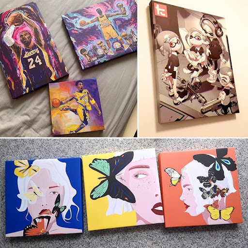 Title 4, Cross-border Canvas Frame DIY Decorative Painti...