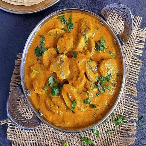 Mushroom Paneer Butter Masala.