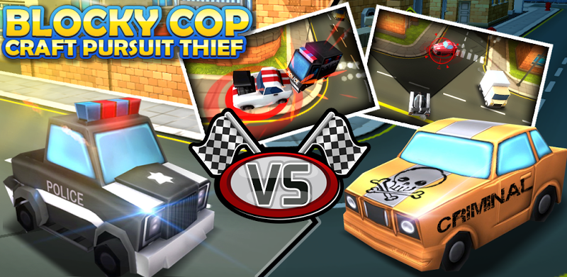 Blocky Cop Craft Pursuit Thief