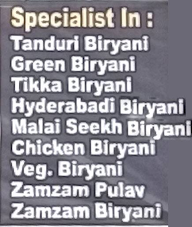 Gaji Caterers menu 1