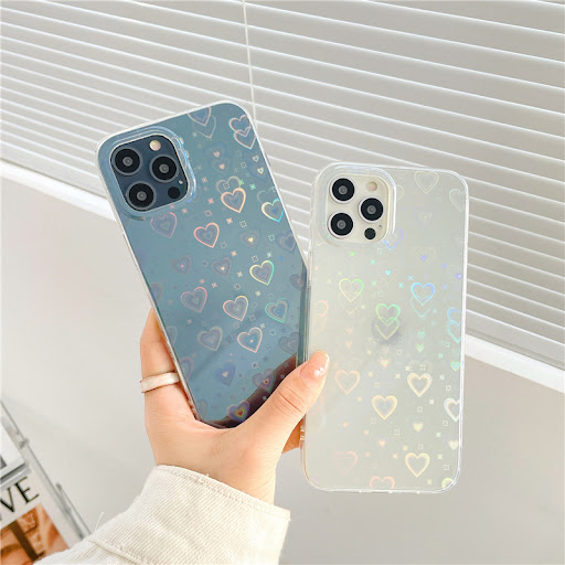 Title 2, Laser Colorful Love Mobile Phone Soft Case, pro...