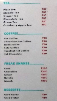 Now Cafe menu 3