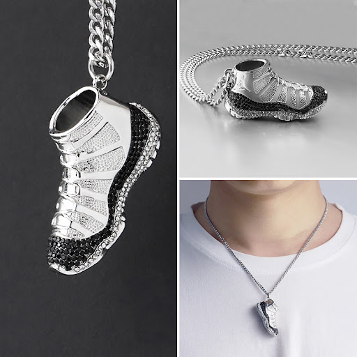 Title 4, Copper Diamond Sneakers Sweater With Necklace P...