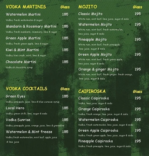 Noxx menu 