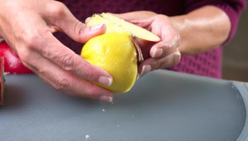 Pro Tip: Rub lemon to pr