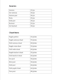 Brijwasi Sweet And Snacks menu 4