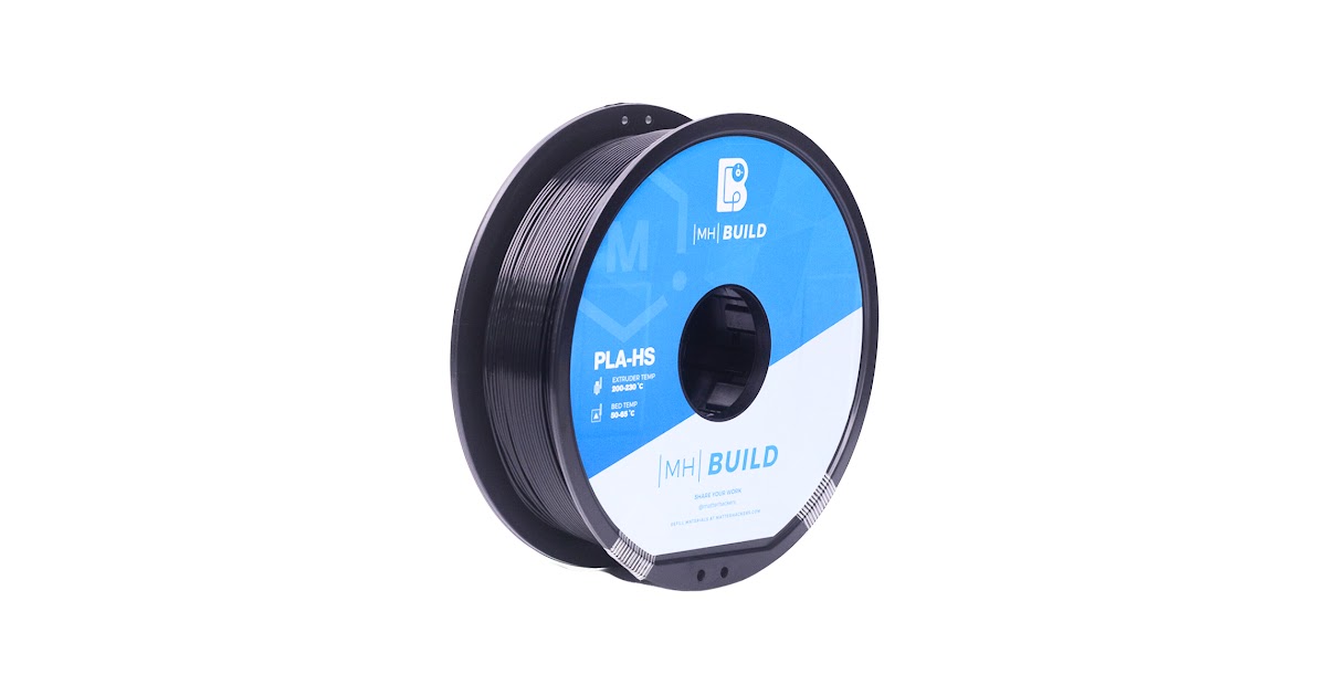 Black MH Build Series High Speed PLA-HS Filament - 1.75mm (1kg)