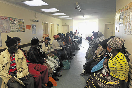 SIPatients wait in long queues because of a drastic shortage of doctors at Madwaleni hospital in the Eastern Cape Pictures: THEMBINKOSI DWAYISA