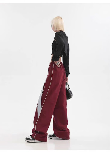 Title 10, Womens Wide Leg Straight Sports Casual Pants C...