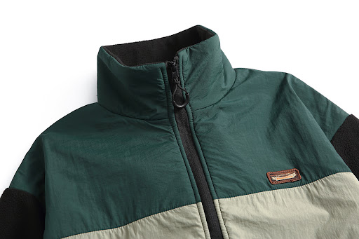 Title 21, Cappotto in cotone imbottito con pile color mat...