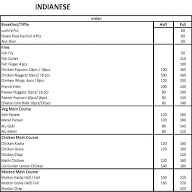 INDIANESE menu 1