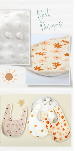Title 4, Baby Bib Pure Cotton Beanie Velvet Saliva Towel...