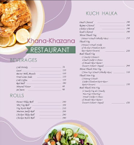 Khana Khazana menu 1