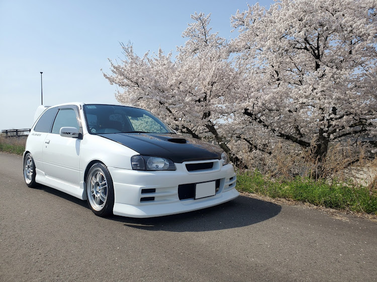 スターレットのサクラと愛車・いつもいいね&コメント&フォローありがとうございます😊・復活しましたぁ🙋🎶・pickupcars2024・コラボしませんか？に関するカスタム事例の投稿画像3枚目