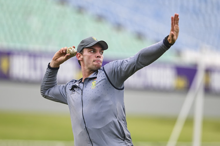 Tristan Stubbs during a Proteas training session at Kingsmead in Durban on December 7.