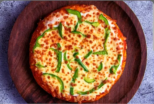Veg Capsicum With Red Onion Double Topping Pizza