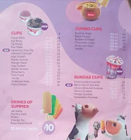Rainbow Scoops & Shakes menu 1